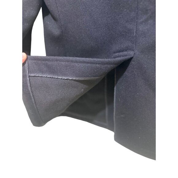 US Navy/DSCP Quarterdeck Collection Pea Coat Blazer Womens 14R Black Wool - Picture 14 of 16